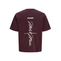 JACK & JONES Club back script T-shirt - Fudge