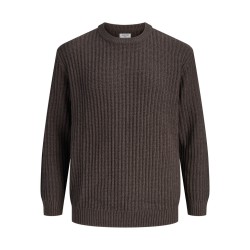 JACK & JONES PLUS Jaxon striktrøje - Mulch