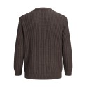 JACK & JONES PLUS Jaxon striktrøje - Mulch