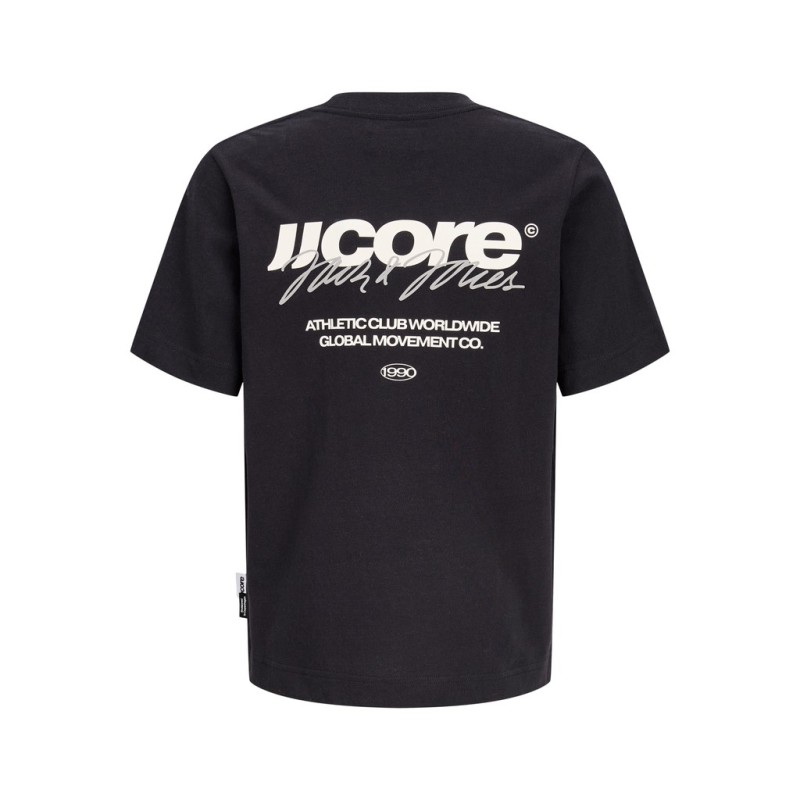 JACK & JONES JUNIOR Club back script T-shirt - Black
