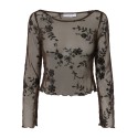 PIECES Vita langærmet bluse - Wren