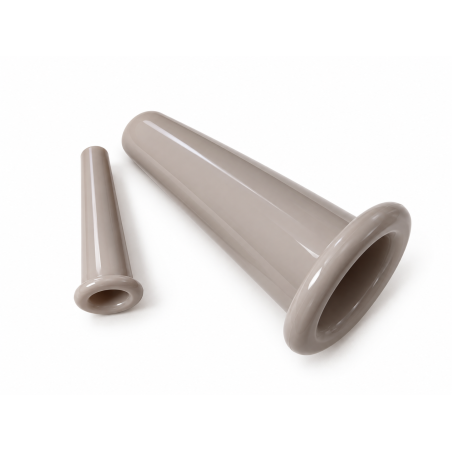PIECES Callie cupping gua sha sæt - Warm Taupe