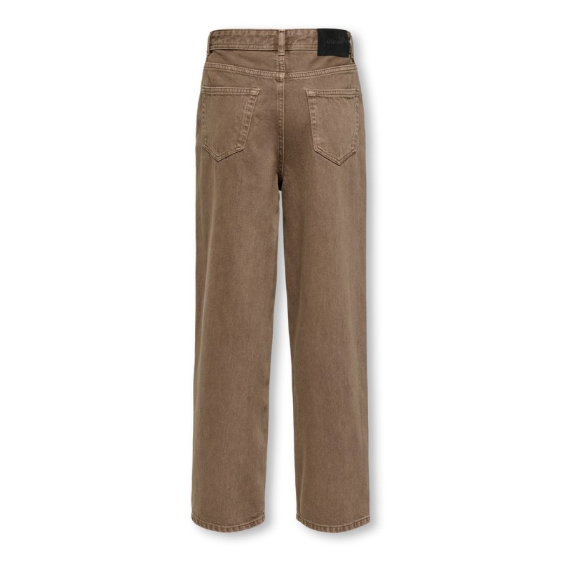 ONLY & SONS JUNIOR Fade loose brown denim jeans - Brown Denim