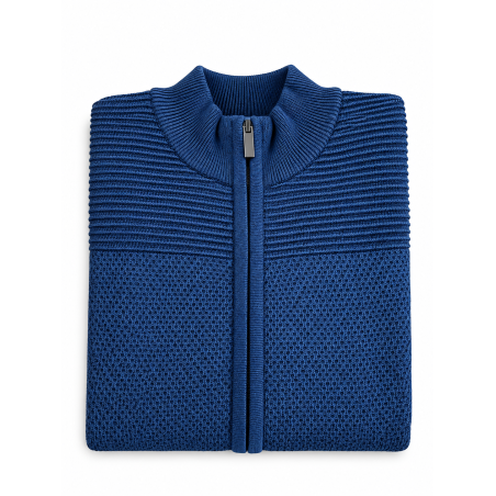 BERNTSON Strikcardigan - Navy