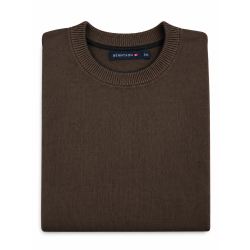 BERNTSON Striksweater - Brown