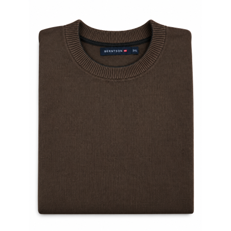 BERTNSON Striksweater - Brown