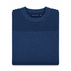 BERNTSON Striktrøje - Navy