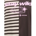 ONLY Lava half striped langærmet bluse - Black Coffee