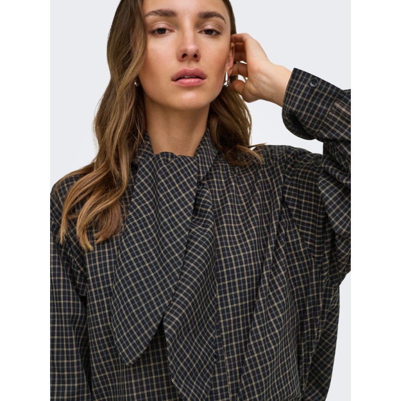 JDY Vilda scarf skjorte - Black