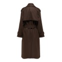 ONLY Dear-Trillionlong belt frakke - Chocolate Brown / Melange