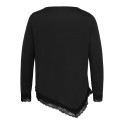 ONLY CARMAKOMA Alba assymetric lace bluse - Black