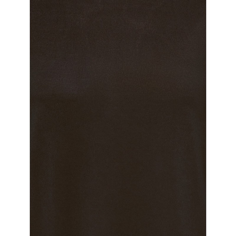 ONLY CARMAKOMA Alba assymetric lace bluse - Coffee Bean