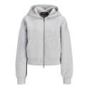 JJXX Sunny scuba hoodie - Light Grey Melange