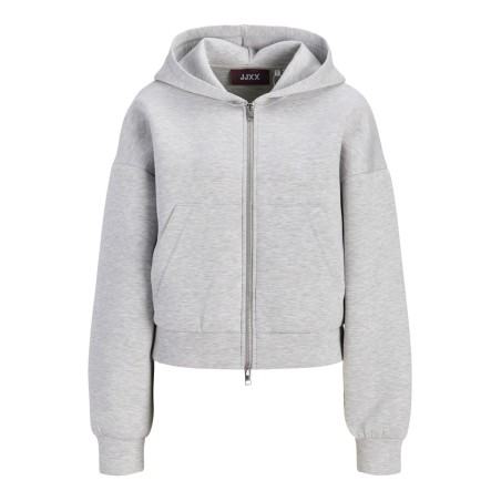 JJXX Sunny scuba hoodie - Light Grey Melange