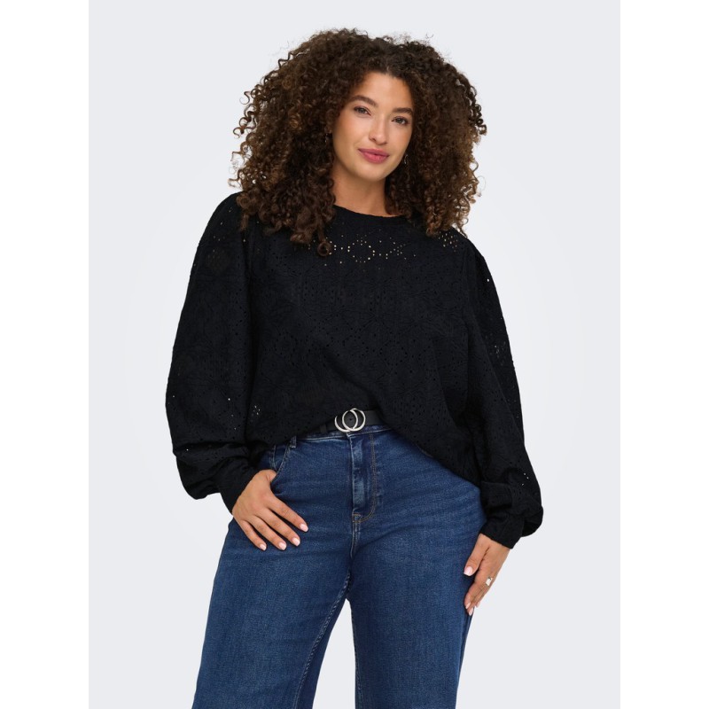 ONLY CARMAKOMA Hellen bluse - Black