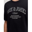 JACK & JONES PLUS Denver logo T-shirt - Black
