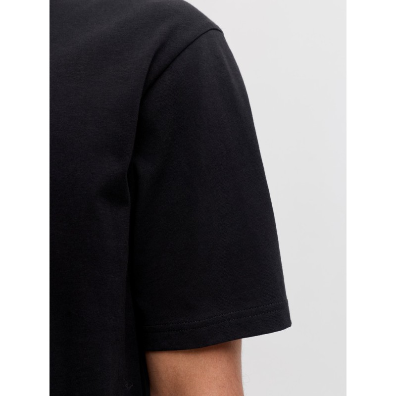 JACK & JONES PLUS Denver logo T-shirt - Black