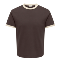 ONLY & SONS Willo T-shirt - Mulch / Antique White