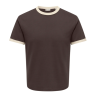 ONLY & SONS Willo T-shirt - Mulch / Antique White