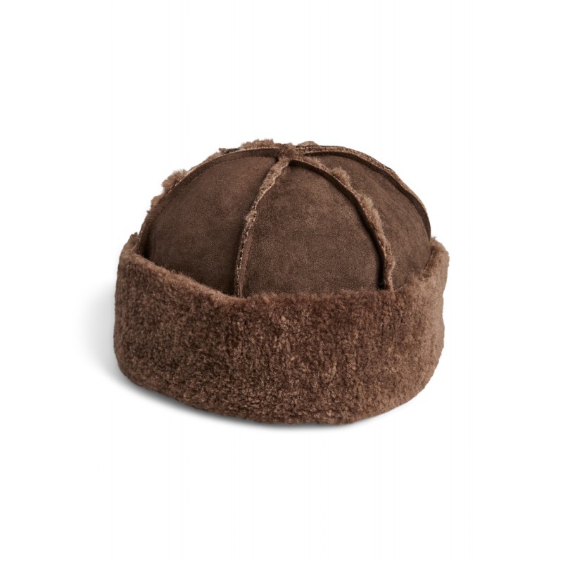 PIECES Carlo hat - Coffee Quartz
