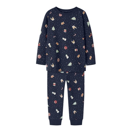 NAME IT MINI Vismas pyjamas sæt - Navy Blazer / Christmas
