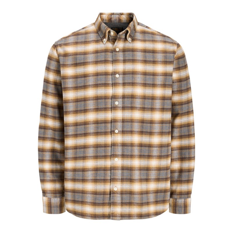 JACK & JONES Stanley flannel skjorte - Walnut