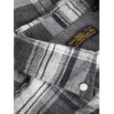 JACK & JONES Stanley flannel skjorte - Charcoal Gray