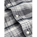 JACK & JONES Stanley flannel skjorte - Charcoal Gray