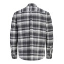 JACK & JONES Stanley flannel skjorte - Charcoal Gray