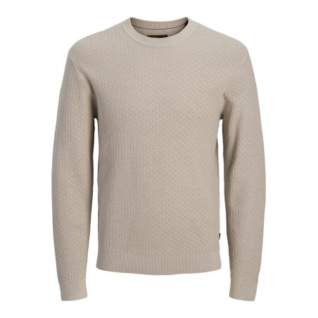 JACK & JONES Stanley striktrøje - Plaza Taupe