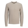 JACK & JONES Stanley striktrøje - Plaza Taupe