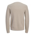 JACK & JONES Stanley striktrøje - Plaza Taupe