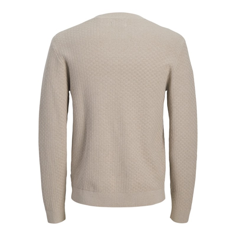 JACK & JONES Stanley striktrøje - Plaza Taupe