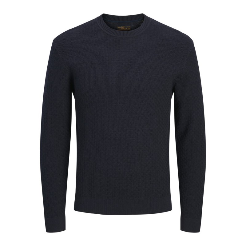 JACK & JONES Stanley striktrøje - Dark Navy