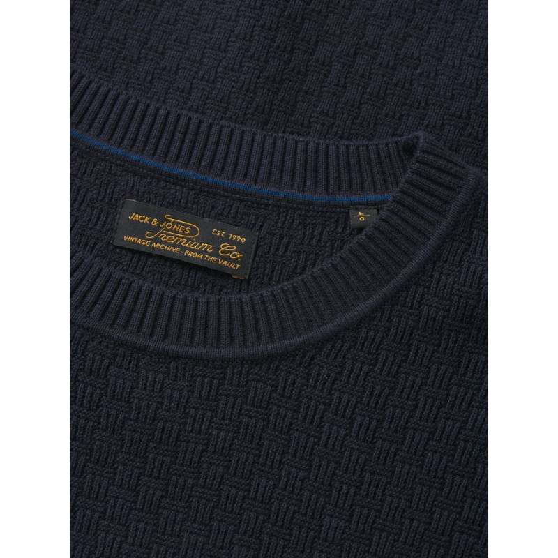 JACK & JONES Stanley striktrøje - Dark Navy