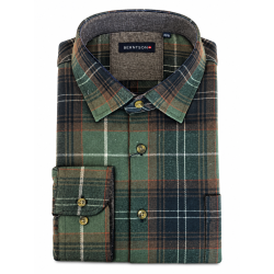 BERNTSON skjorte - Dark Green Check