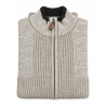 BERNTSON Strikcardigan - Beige