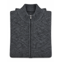 BERNTSON Strikcardigan - Anthracite