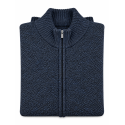 BERNTSON Strikcardigan - Navy