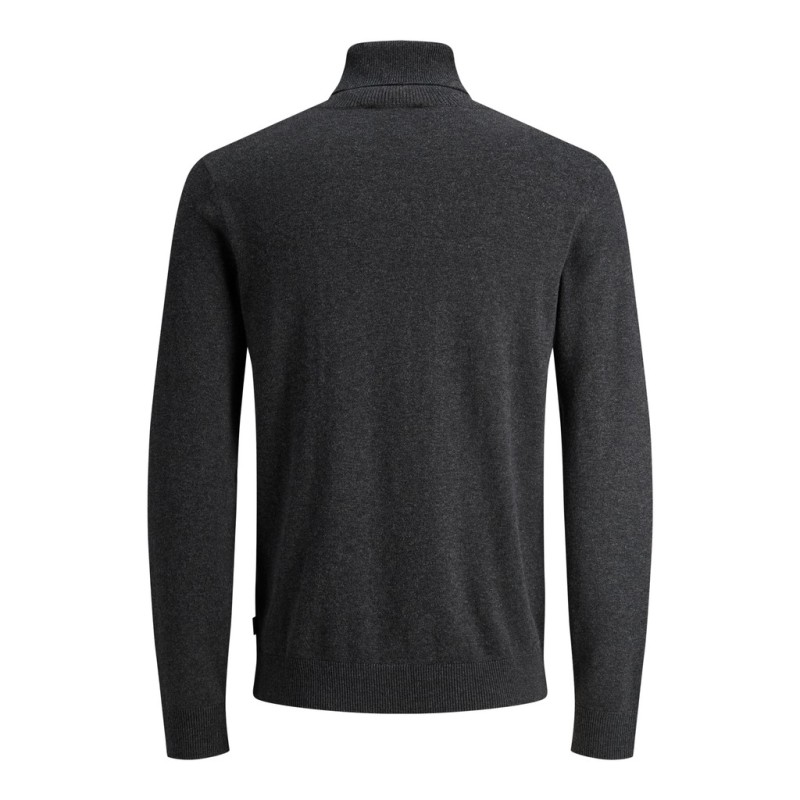JACK & JONES Emil roll neck striktrøje - Dark Grey Melange