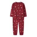 NAME IT MINI Vismas pyjamas sæt - Red Dahlia / Christmas