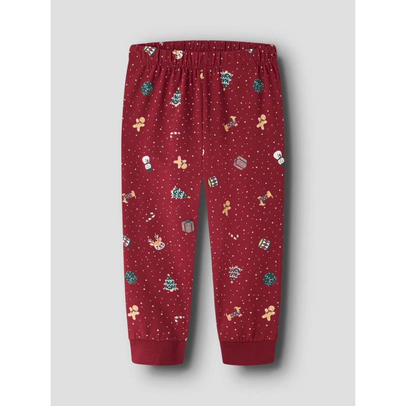 NAME IT MINI Vismas pyjamas sæt - Red Dahlia / Christmas