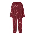 NAME IT ADULT Vismas pyjamassæt - Red Dahlia / Christmas