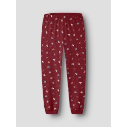 NAME IT ADULT Vismas pyjamassæt - Red Dahlia / Christmas
