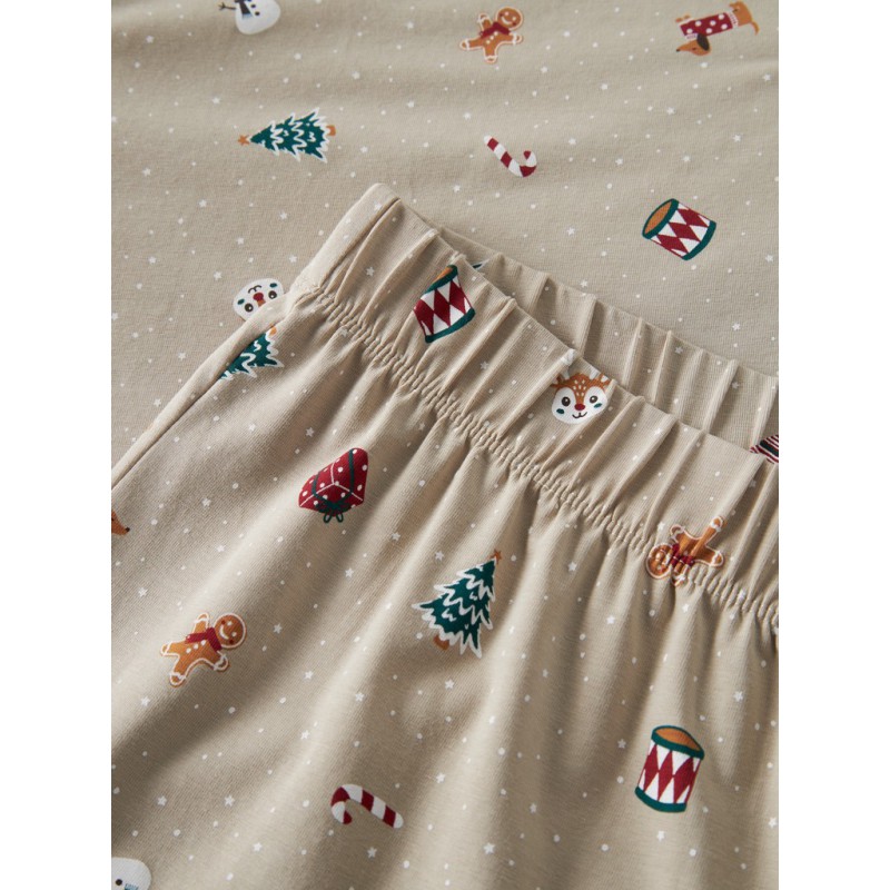 NAME IT ADULT Vismas pyjamassæt - Pure Cashmere / Christmas