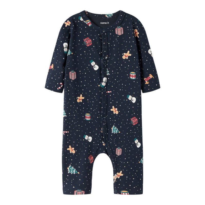 NAME IT BABY Vismas natdragt - Navy Blazer / Christmas
