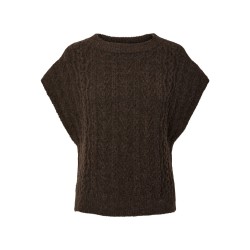 PIECES Nosie vest - Hot Fudge