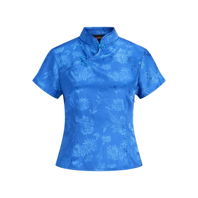 JJXX Siv mandarin top - True Blue