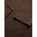 JJXX Fiffi 3/4 ærme rib v-hals bluse - Demitasse