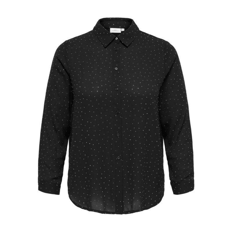 ONLY CARMAKOMA Zeke skjorte - Black
